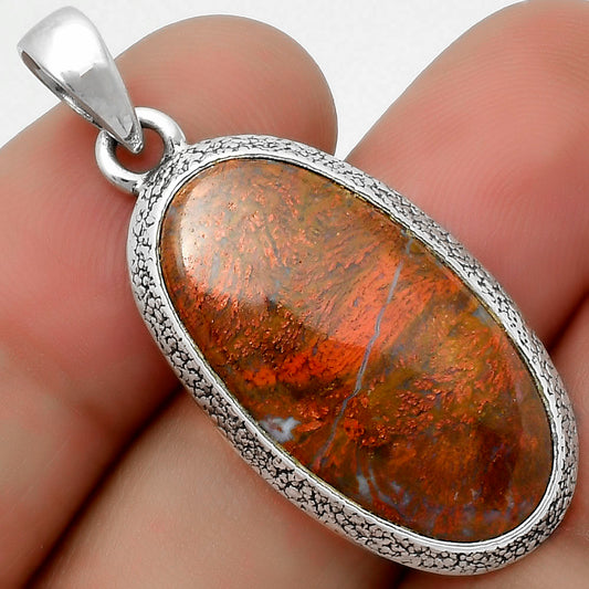 Natural Red Moss Agate Pendant P-1538 SDP113791