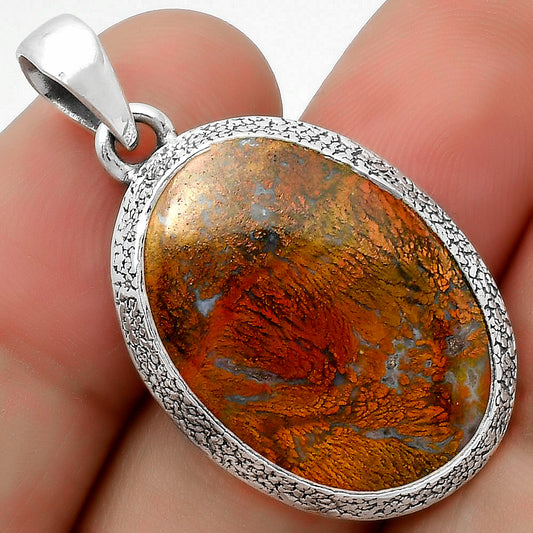 Natural Red Moss Agate Pendant P-1538 SDP113803