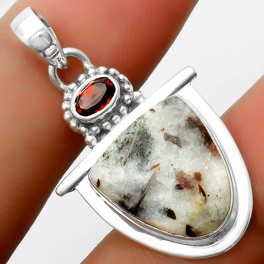 Natural Astrophyllite Russia & Garnet Pendant P-1289 SDP114491