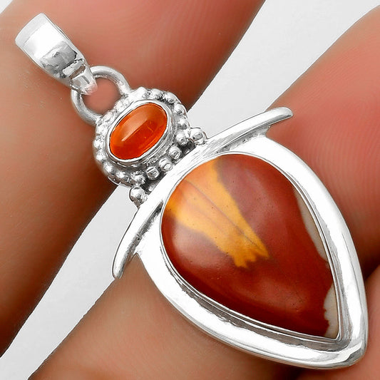 Natural Noreena Jasper & Carnelian Pendant P-1289 SDP114499