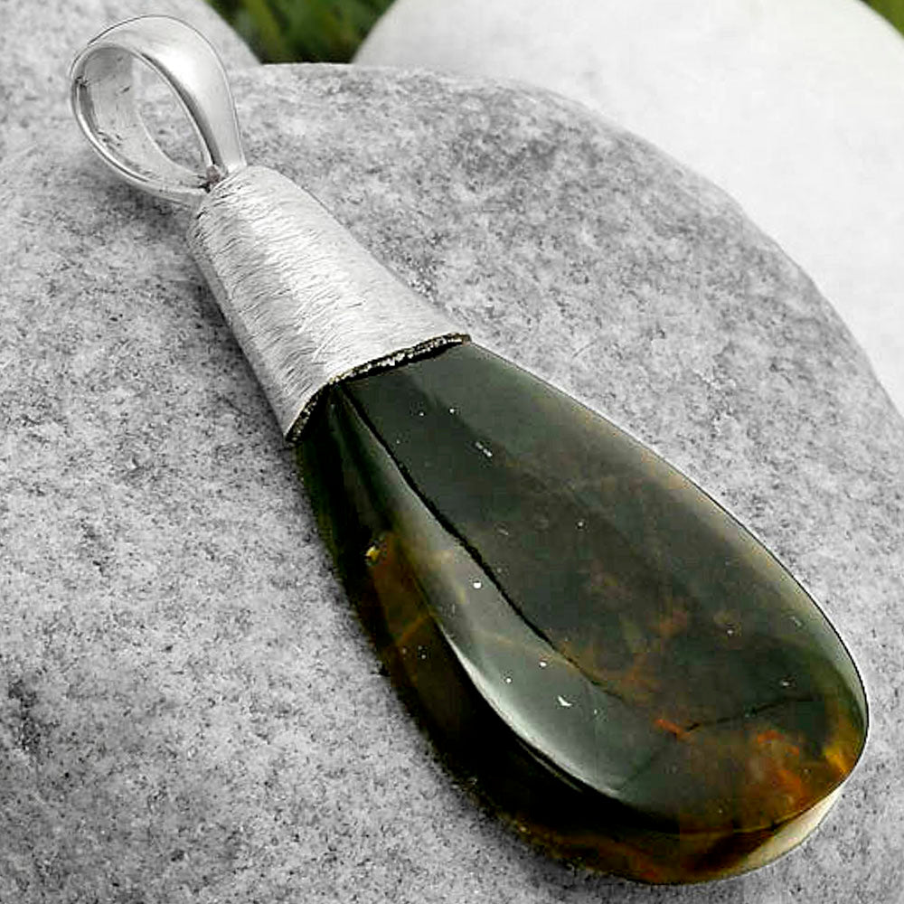 Natural Chrome Chalcedony Pendant P-1016 SDP114535