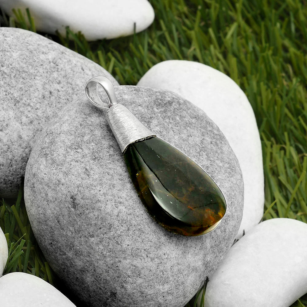 Natural Chrome Chalcedony Pendant P-1016 SDP114535