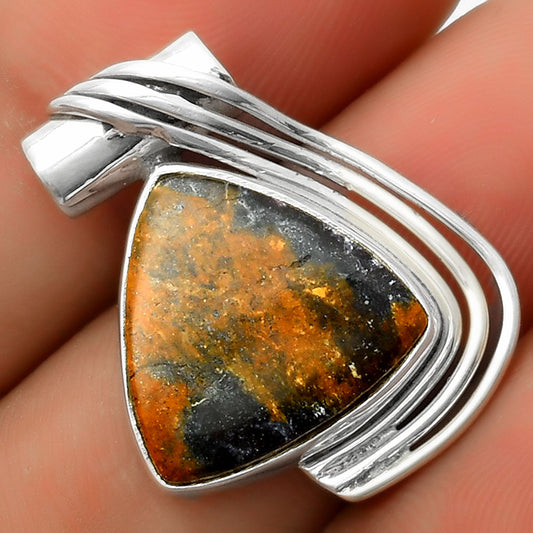 Natural Indian Blanket Jasper Pendant P-1432 SDP114540