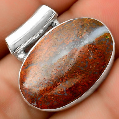 Natural Red Moss Agate Pendant P-1259 SDP114551