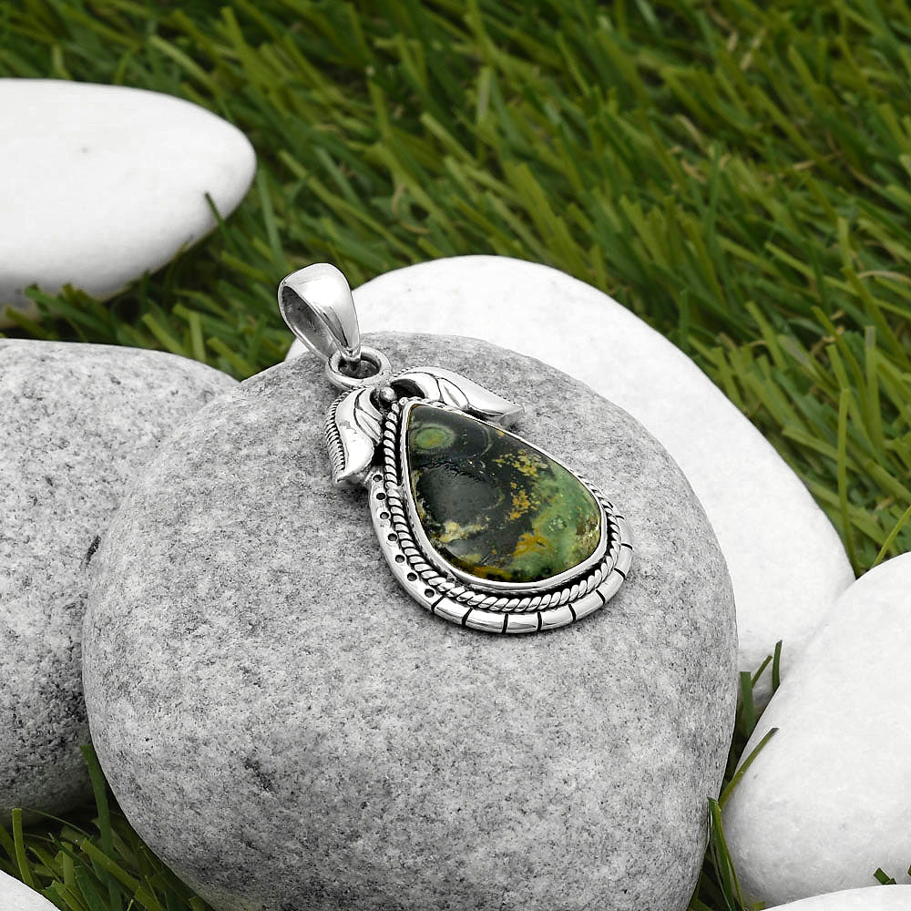 Natural Star Galaxy Jasper Pendant P-1567 SDP114564