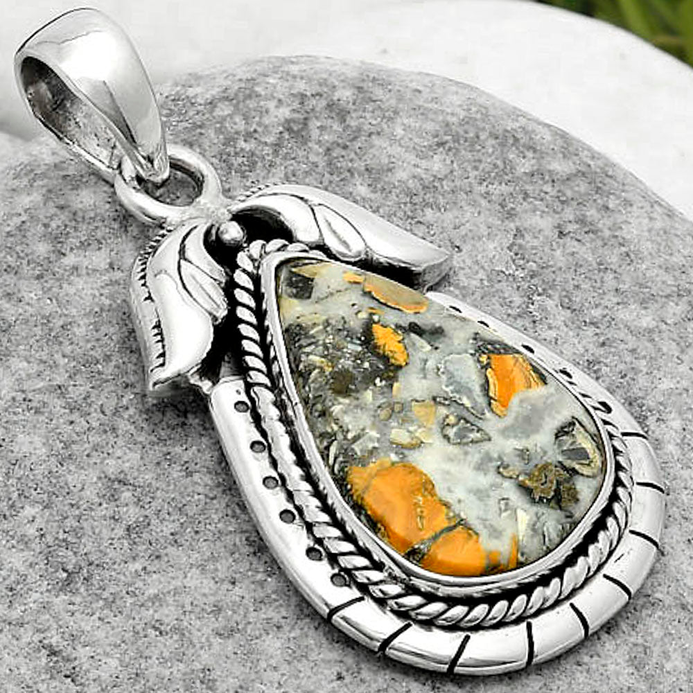 Natural Maligano Jasper - Indonesia Pendant P-1567 SDP114569