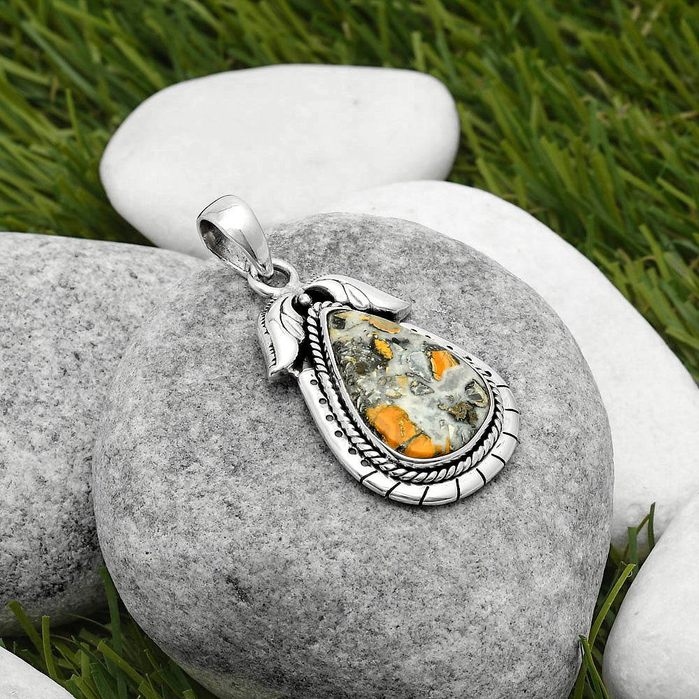 Natural Maligano Jasper - Indonesia Pendant P-1567 SDP114569