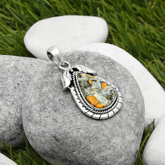 Natural Maligano Jasper - Indonesia Pendant P-1567 SDP114569