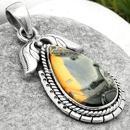 Natural Maligano Jasper - Indonesia Pendant P-1567 SDP114574