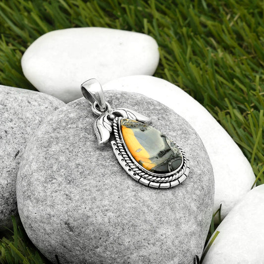 Natural Maligano Jasper - Indonesia Pendant P-1567 SDP114574