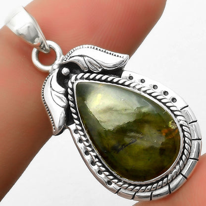 Natural Chrome Chalcedony Pendant P-1567 SDP114588