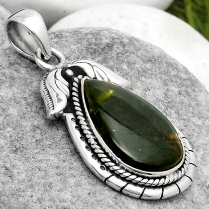 Natural Chrome Chalcedony Pendant P-1567 SDP114588