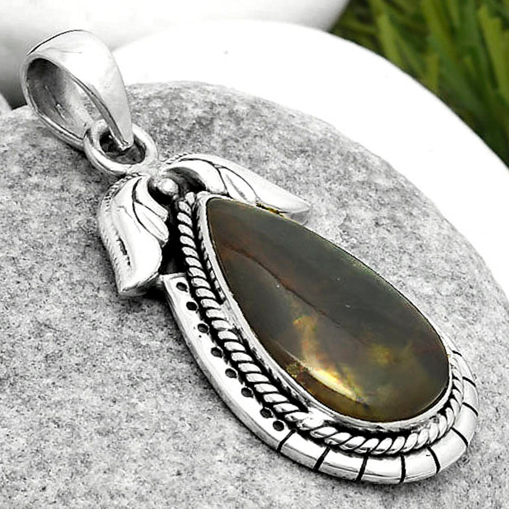 Natural Chrome Chalcedony Pendant P-1567 SDP114590