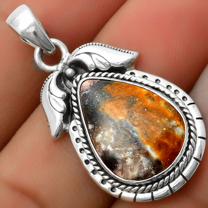 Natural Indian Blanket Jasper Pendant P-1567 SDP114599