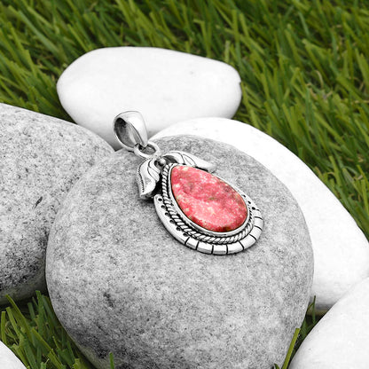 Natural Pink Thulite - Norway Pendant P-1567 SDP114601