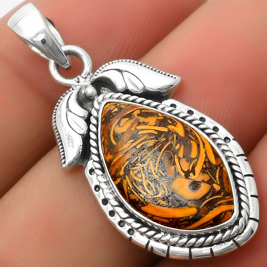 Natural Coquina Fossil Jasper - India Pendant P-1567 SDP114605