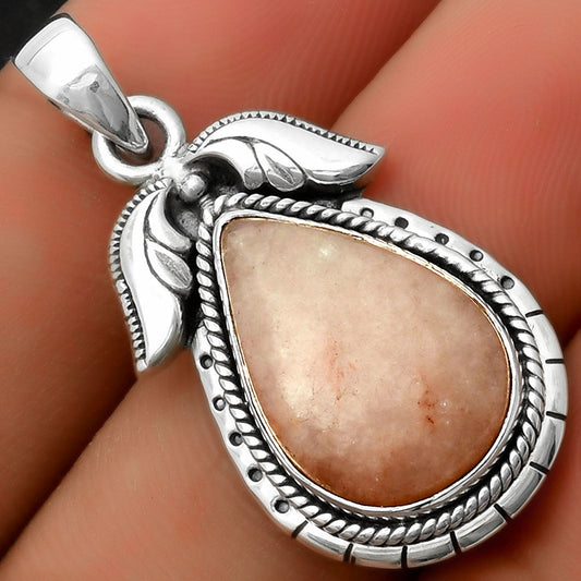Natural Pink Scolecite Pendant P-1567 SDP114606