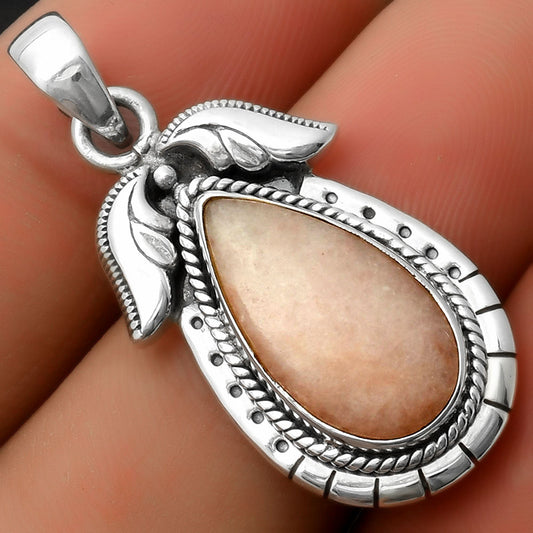 Natural Pink Scolecite Pendant P-1567 SDP114607