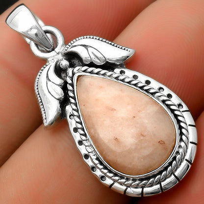 Natural Pink Scolecite Pendant P-1567 SDP114608