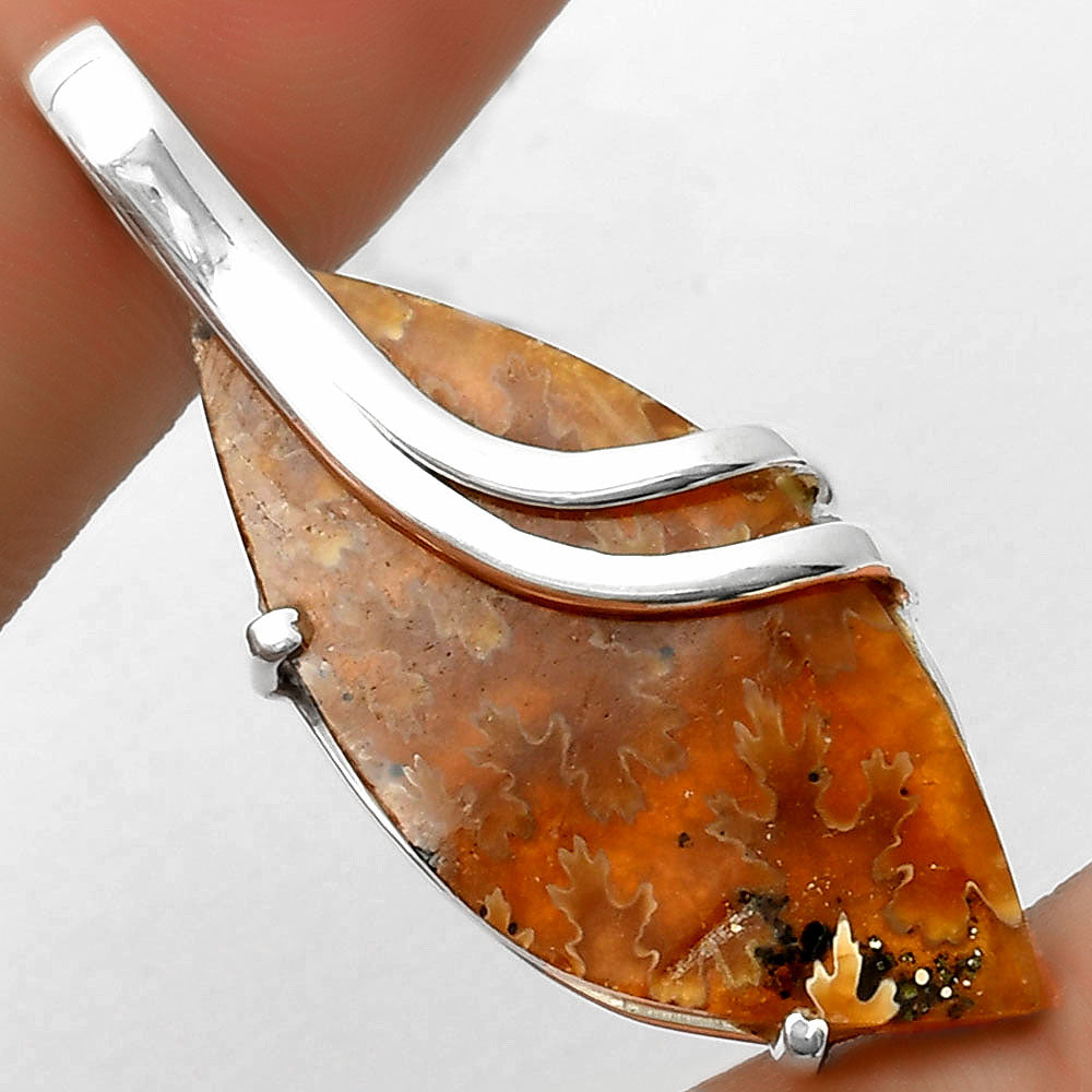 Natural Sutured Ammonite - Madagascar Pendant P-1165 SDP114833