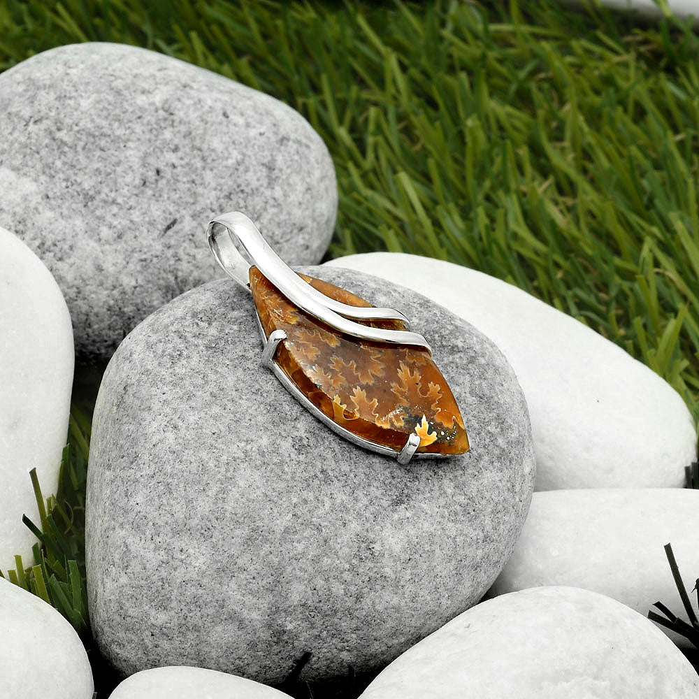 Natural Sutured Ammonite - Madagascar Pendant P-1165 SDP114833