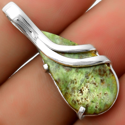 Natural Chrome Chalcedony Pendant P-1165 SDP114850