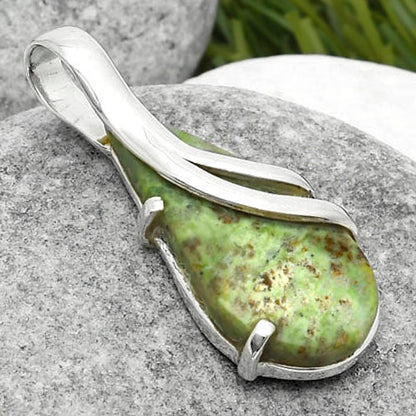 Natural Chrome Chalcedony Pendant P-1165 SDP114850