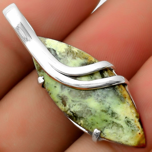 Natural Chrome Chalcedony Pendant P-1165 SDP114858