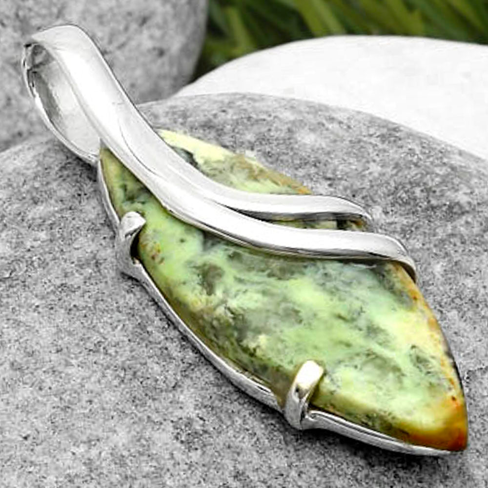 Natural Chrome Chalcedony Pendant P-1165 SDP114858