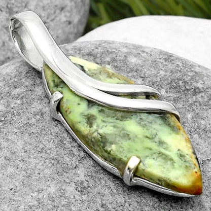Natural Chrome Chalcedony Pendant P-1165 SDP114858