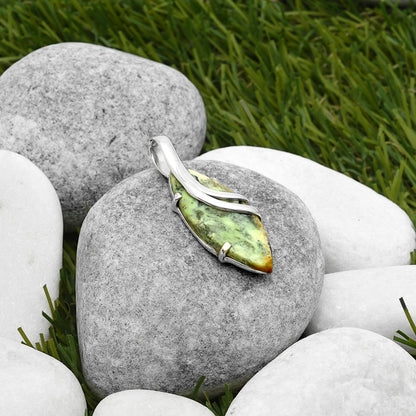 Natural Chrome Chalcedony Pendant P-1165 SDP114858