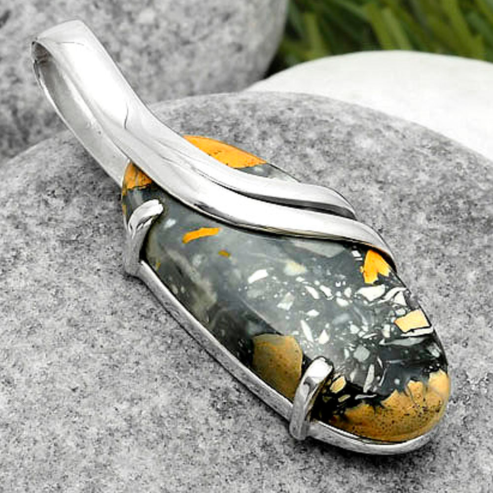 Natural Maligano Jasper - Indonesia Pendant P-1165 SDP114859