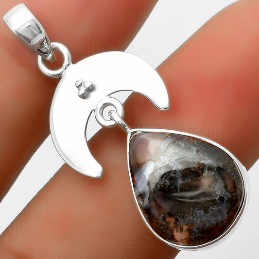 Crescent Moon - Tube Agate - Turkish Pendant P-1133 SDP114902