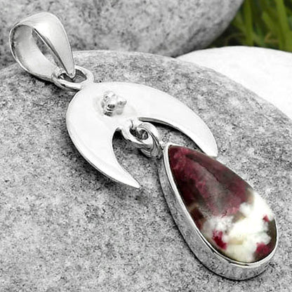 Crescent Moon - Tourmaline Quartz Pendant P-1133 SDP114923