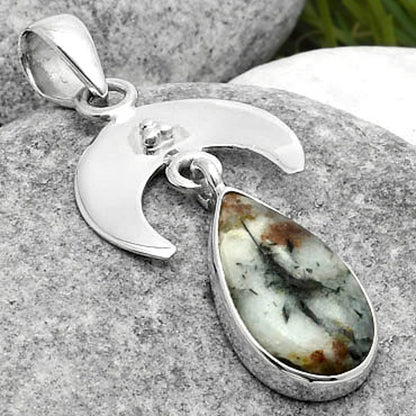 Crescent Moon Astrophyllite Russia Pendant P-1133 SDP114924