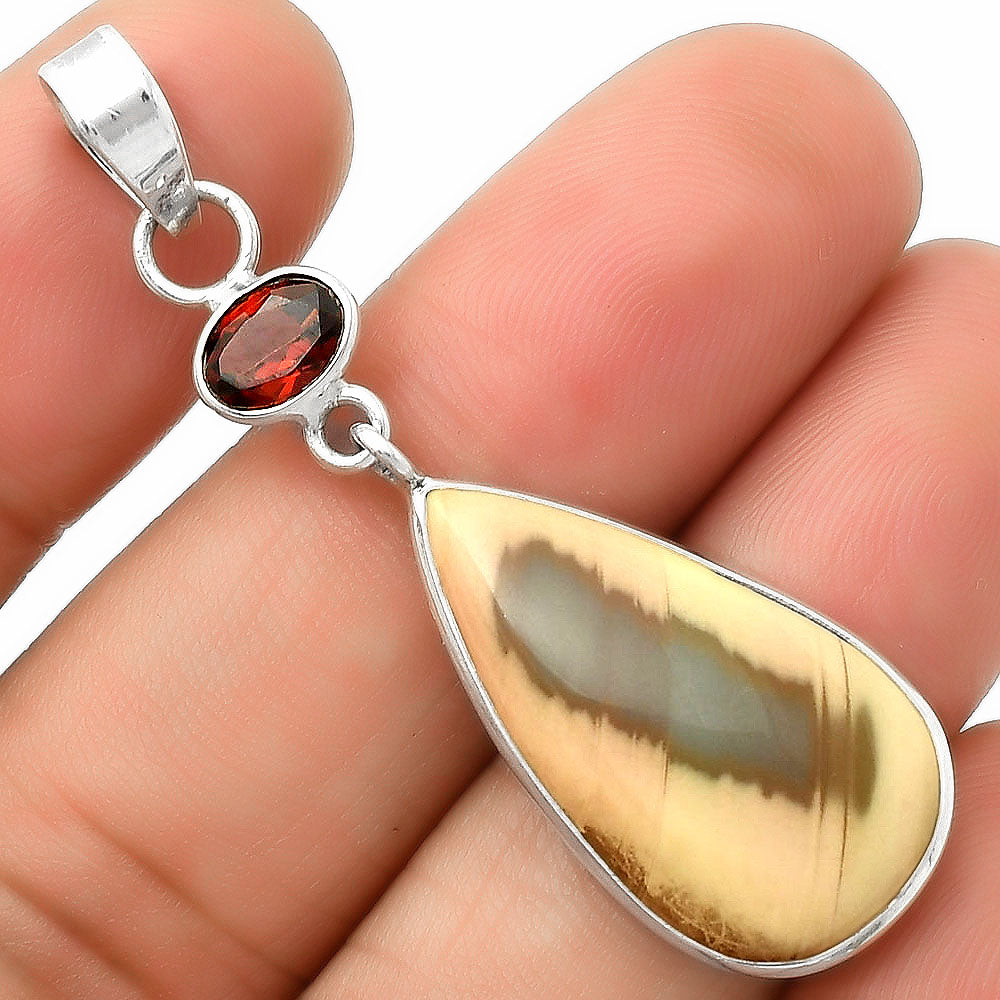 Imperial Jasper - Mexico & Garnet Pendant P-1098 SDP115253