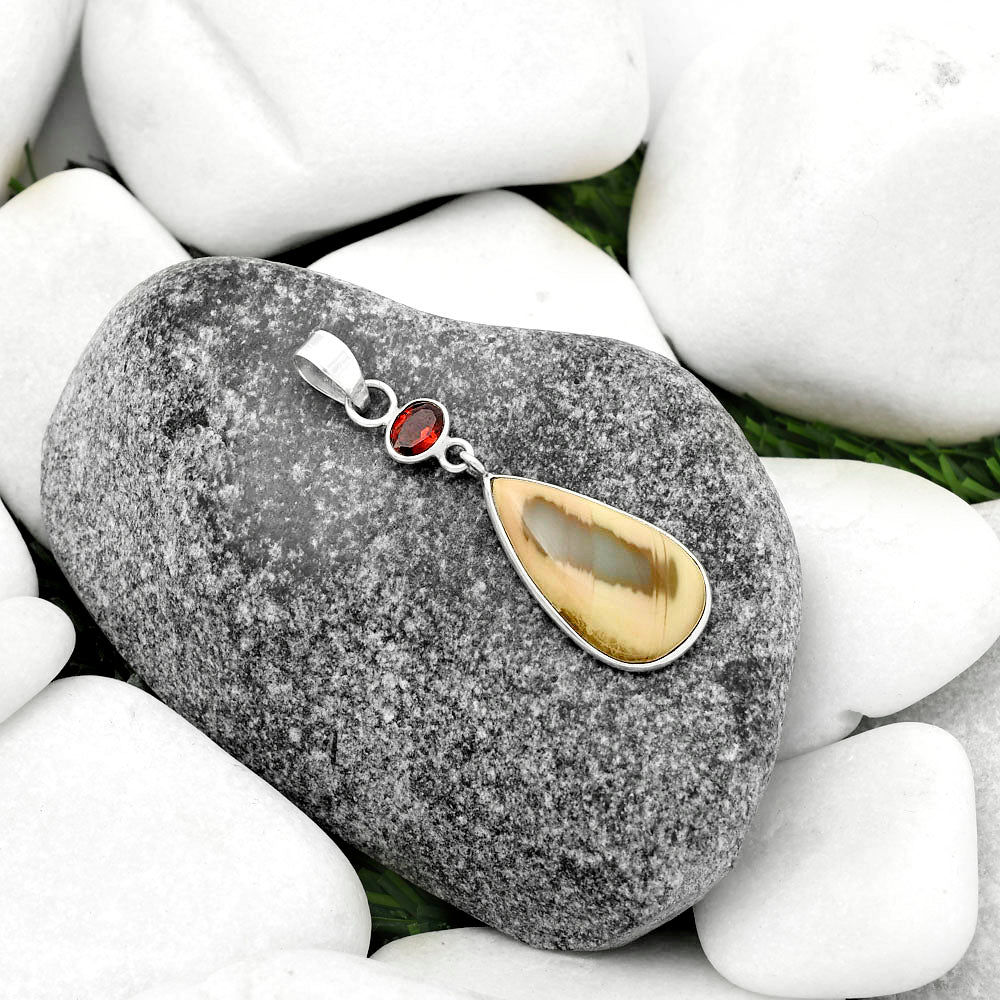 Imperial Jasper - Mexico & Garnet Pendant P-1098 SDP115253