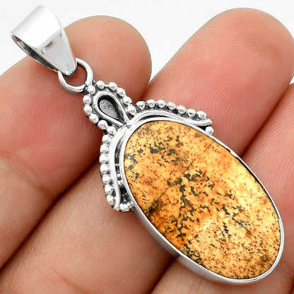 Natural Picture Jasper Pendant P-1092 SDP115255