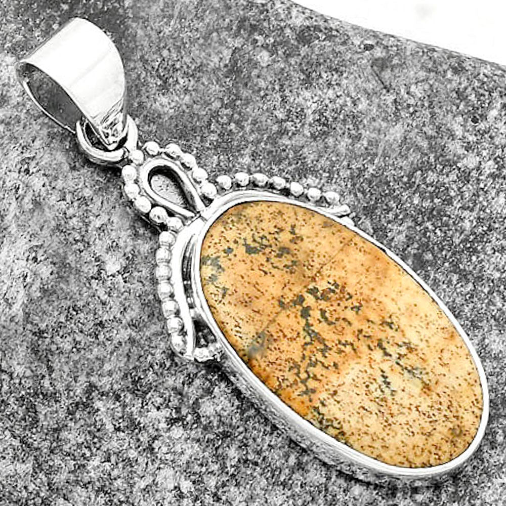 Natural Picture Jasper Pendant P-1092 SDP115255