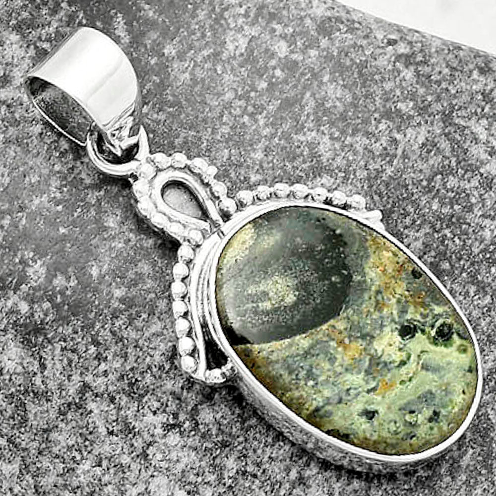 Natural Star Galaxy Jasper Pendant P-1092 SDP115259