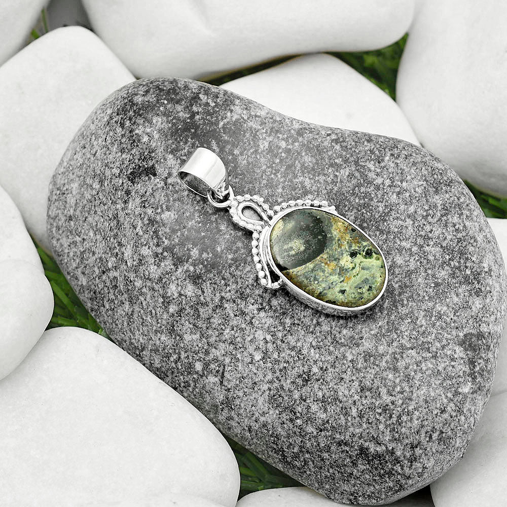 Natural Star Galaxy Jasper Pendant P-1092 SDP115259