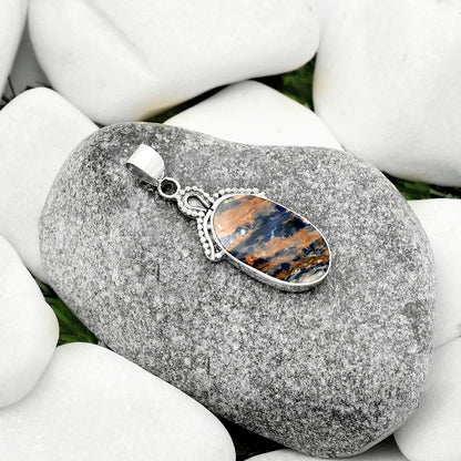 Natural Orange Sodalite Pendant P-1092 SDP115262