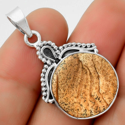 Natural Picture Jasper Pendant P-1092 SDP115282