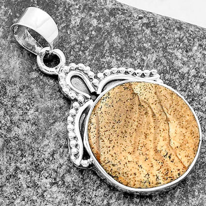 Natural Picture Jasper Pendant P-1092 SDP115282