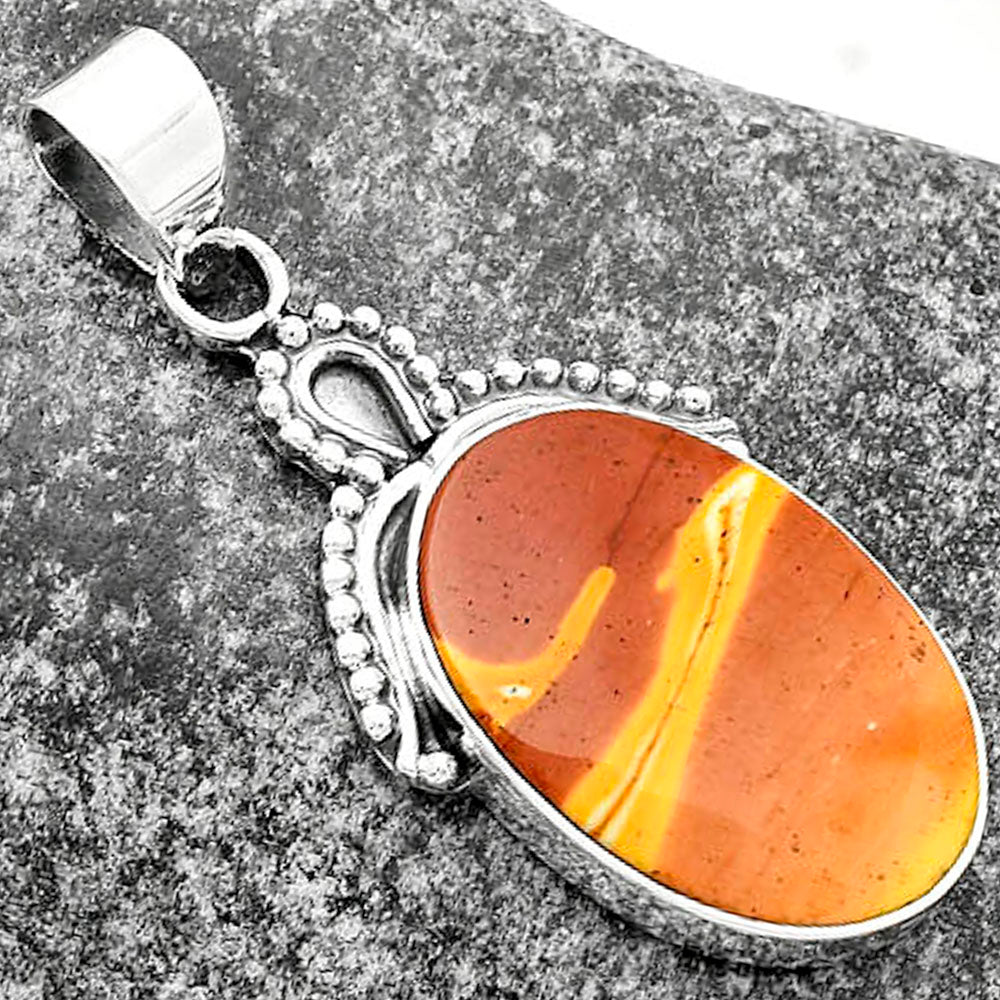 Natural Red Mookaite Pendant P-1092 SDP115283