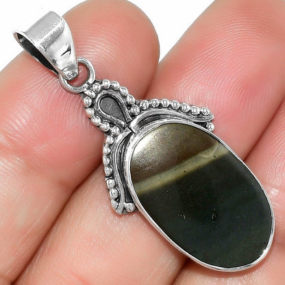 Natural Polygram Jasper Pendant P-1092 SDP115290