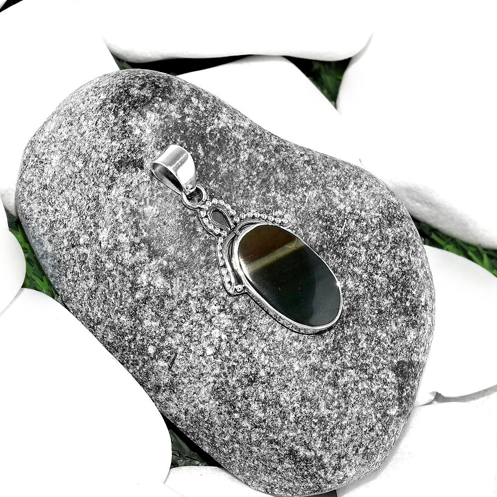 Natural Polygram Jasper Pendant P-1092 SDP115290