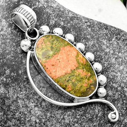 Natural Unakite Pendant P-1022 SDP115301