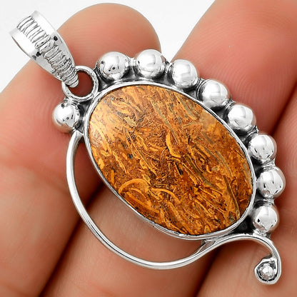 Natural Coquina Fossil Jasper - India Pendant P-1022 SDP115303