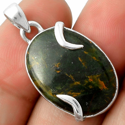 Natural Turkish Rainforest Chrysocolla Pendant P-1560 SDP115354